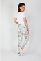 Gray Printed Women's Trousers - 2