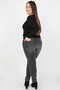 Gray Plus Size Jeans - Women - 2