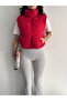 Women's Red Short Crop Inflatable Vest Ylk0034 - 2