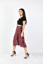 Pink Viscose Women's Skirt - 2