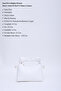 White Shk24 Soft Leather Knot Detailed Chain Strap Hand and Shoulder Bag L:14 W:22 W:8 Cm - 3