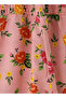 Girls' Pink Floral Viscose Jumpsuit - 4