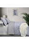 Playa Blue King Size 100% Cotton Satin "300 Tc" Duvet Cover Set - 4