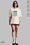 Unisex Crew Neck Florida Printed Cotton Oversize Short Sleeve T-Shirt - 3