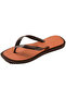 Top Square Fusion Dark Brown Women's Flip Flops - 4