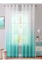 Mint Green Rustic Eyelet Tulle Curtain Gradient Color Transitional Tulle