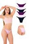 Pack of 1025 Double Thread-Stone Detailed Bikini Panties of 6