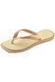 Top Square Fusion Golden Women's Flip Flops - 4