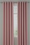Pink Rustic Curtain with Eyelet Ring Pipe Ring Decoration Curtain