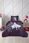 Single Licensed Ranforce Quilted Duvet Cover Set Frozen Nature Purple - 2