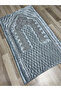 Glitter Embroidered Velvet Dowry Bridal Set Prayer Mat - 5