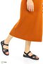 Women's Genuine Leather Orthopedic Flat Sole Lightweight Daily Sandals M26Ys2555 - 4