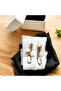 Clip-On Women's Earrings with Crystal Stone -No Pierced Ear Earrings - 2