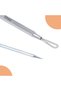 Solingen Professional Fine Mouth Tweezers and Comedone Set - Set of 2 Stainless Steel - 2