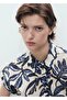 Short Sleeve Patterned Cotton Shirt - 7