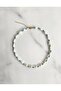 Sea Shell Gold and Blue Bead Detailed 45 cm Women's Necklace - 3