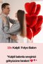 10Pcs Foil Heart Balloon Large Heart Balloon 10 Heart Candle Helium Compatible Special Day Anniversary Dear - 3