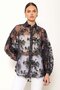 Patterned Shirt Navy Blue - 4