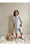 Yigit Butik Poplin Fabric Boy's Shorts Suit - 2
