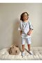Yigit Butik Poplin Fabric Boy's Shorts Suit