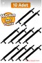 Hard Plastic 160mm Polymer Handle Cabinet, Dresser, Bedside Table, Kitchen Cabinet (10 Pieces)