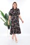 Buttoned Skirt with Ruffles Shirt Collar Summer Dress - 2