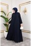 Medina Silk Mevlana Feracce (Dark Blue) - 4