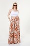Patterned Skirt Pants - 2