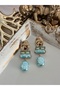 Mint Pearl Dangle Earrings - 3