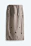 Sheer embellished skirt
