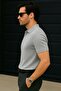 Polo Neck Knitwear Men's Cotton T-Shirt - 2