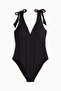 Padded-cup High Leg swimsuit
