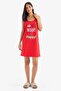 Printed Round Neck Sleeveless Nightgown-Fall in Love C7971Ax25Sp - 2