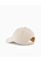 Women's Shiny Stone Embroidered Breathable Cotton Outer Surface Adjustable Buckle Beige Sports Hat Xw000 - 3