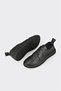 Black Leather Women's Sports Shoes - 3