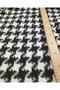 Woven Terry Medium Thick Houndstooth Pattern Black White Width: 150 - 4