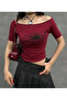 Black Widow Madonna Collar Spider Short Sleeve T-Shirt - 3
