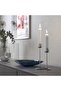 SILVERPÄRON Candlestick for 2 candles, silver-colour, 20 cm - 2
