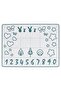 BAKTRADITION Baking mat, white/turquoise, 61 x 46 cm