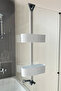 2-Shelf Height Adjustable Oval Bathroom Shelf - White - 2