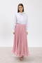 Pink Line Chiffon Skirt