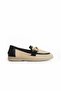 Sirena black wicker - skin flat women's shoes