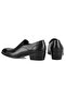 Men's Black Classic High Heel Shoes - 4