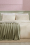 Nellie Embroidered 100% Cotton Double Duvet Cover Set White - 3