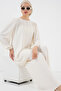 Women's Ayrobin Tunic Trousers Bottom Top Suit 6712 - Ecru - 2