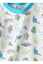 Baby Boy White and Blue Dinosaur Set - 3