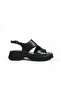 Merial Black Skin Women's Sandals