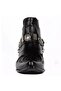 Black Men's Cowboy Boots (Western) - 5