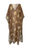 Patterned Single Kaftan Pareo on Hijab Swimsuit REX-P07 - 3