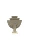 Domestic Production Wooden Model Geranium Fabric Cream Color Height 21 Width 25 cm Necklace Jewelry Display Manikin - 4